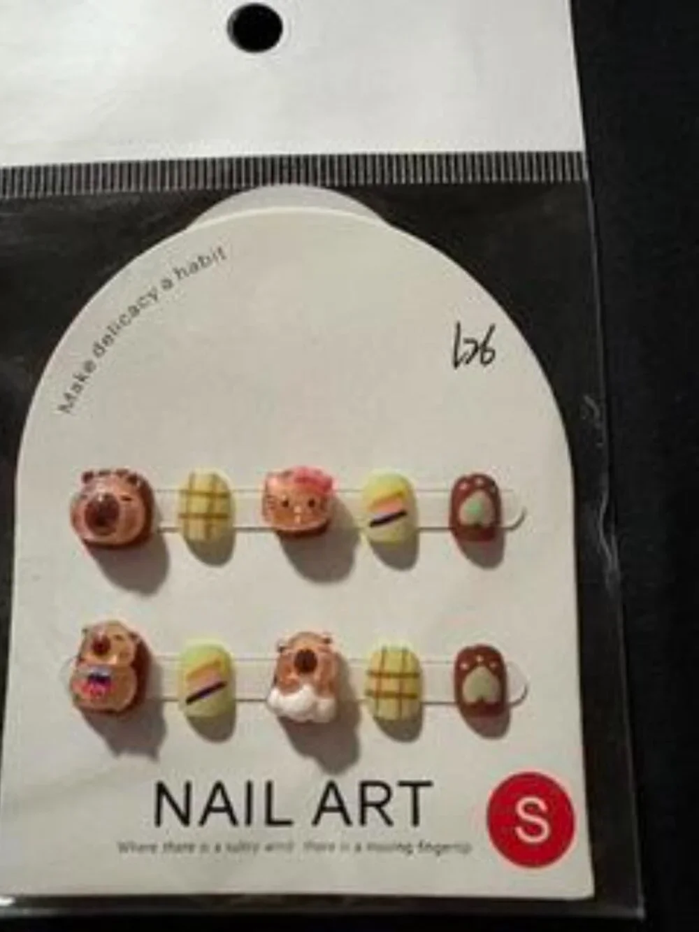 Lot of 16 Kids Size Press On Nails